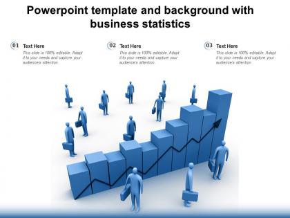 Powerpoint template and background with business statistics