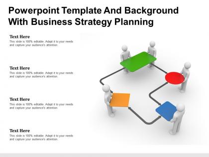 Powerpoint template and background with business strategy planning