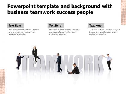 Powerpoint template and background with business teamwork success people
