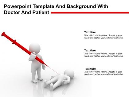 Powerpoint template and background with doctor and patient