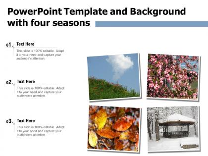 Powerpoint template and background with four seasons ppt powerpoint