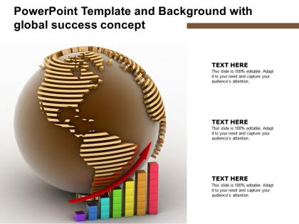 Powerpoint template and background with global success concept