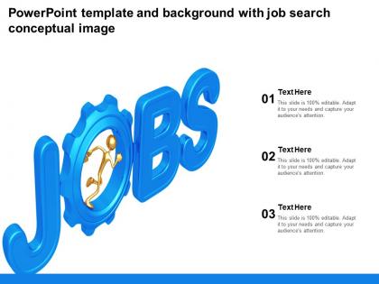 Powerpoint template and background with job search conceptual image