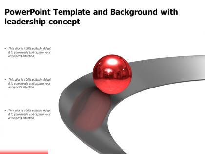 Powerpoint template and background with leadership concept