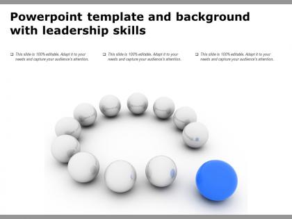 Powerpoint template and background with leadership skills