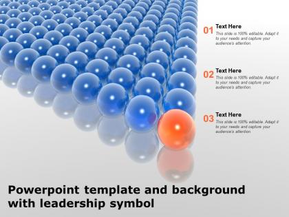 Powerpoint template and background with leadership symbol