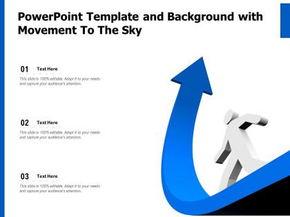 Powerpoint template and background with movement to the sky