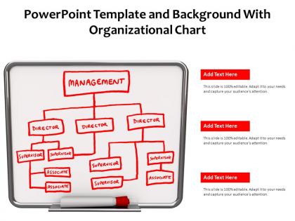 Powerpoint template and background with organizational chart
