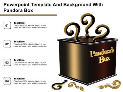 Powerpoint template and background with pandora box