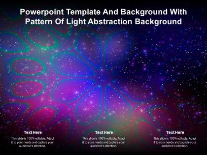 Powerpoint template and background with pattern of light abstraction background