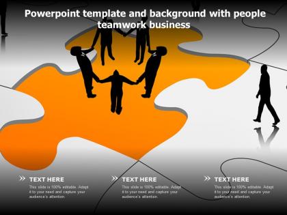 Powerpoint template and background with people teamwork business