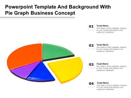 Powerpoint template and background with pie graph business concept
