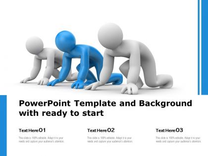 Powerpoint template and background with ready to start