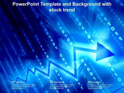 Powerpoint template and background with stock trend ppt powerpoint