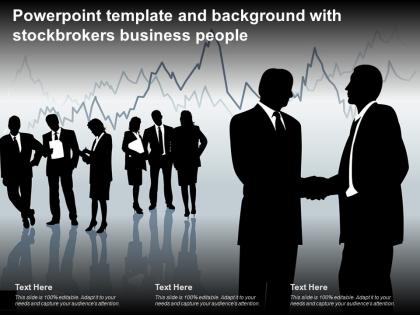 Powerpoint template and background with stockbrokers business people