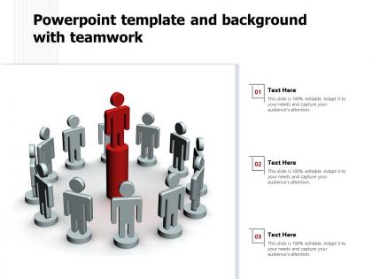 Powerpoint template and background with teamwork