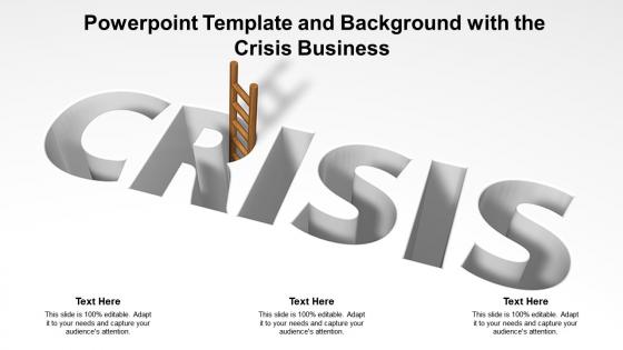 Powerpoint template and background with the crisis business