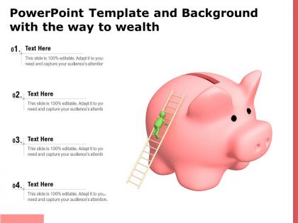 Powerpoint template and background with the way to wealth