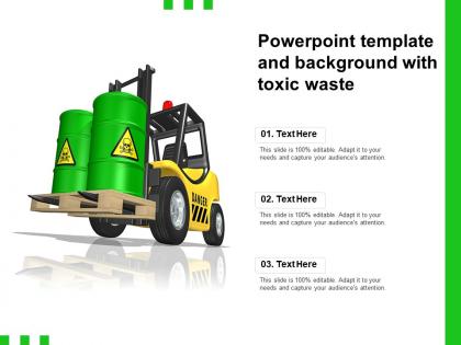 Powerpoint template and background with toxic waste