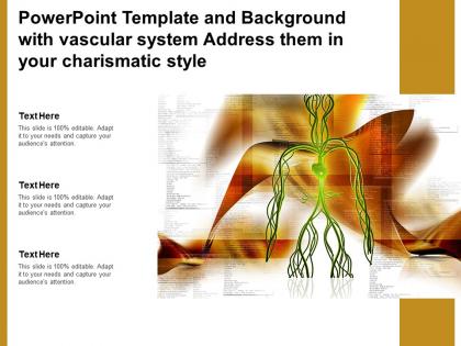 Powerpoint template and background with vascular system address them in your charismatic style
