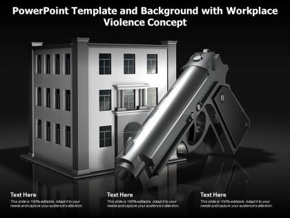 Powerpoint template and background with workplace violence concept
