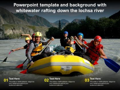 Powerpoint template and with whitewater rafting down the lochsa river ppt powerpoint