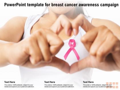 Powerpoint template for breast cancer awareness campaign