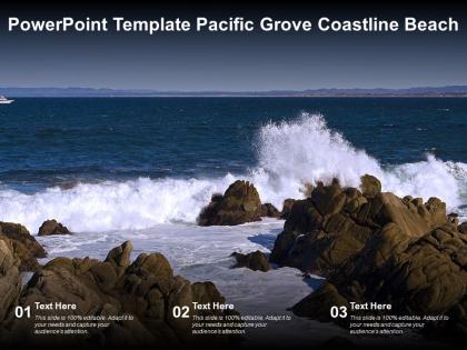 Powerpoint template pacific grove coastline beach