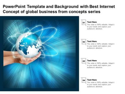 Powerpoint template with best internet concept of global business from concepts series