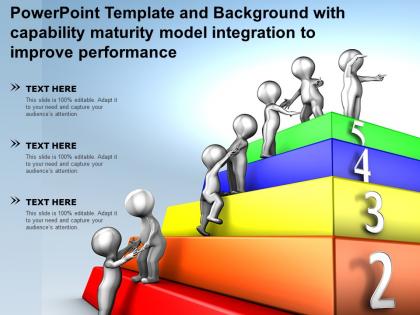 Powerpoint template with capability maturity model integration to improve performance