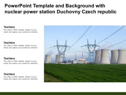 Powerpoint template with nuclear power station duchovny czech republic ppt powerpoint