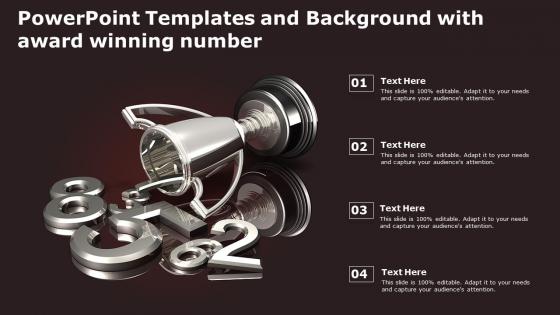 Powerpoint templates and background with award winning number