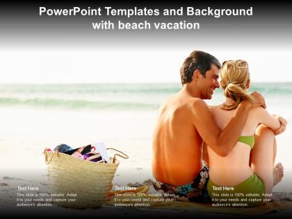 Powerpoint templates and background with beach vacation