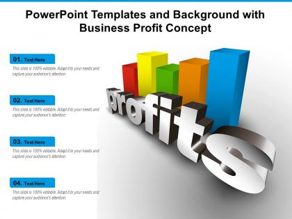 Powerpoint templates and background with business profit concept