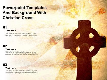 Powerpoint templates and background with christian cross