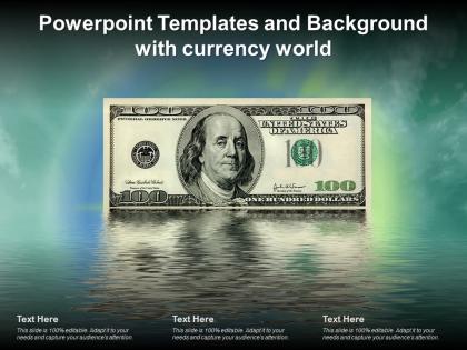 Powerpoint templates and background with currency world
