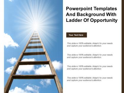 Powerpoint templates and background with ladder of opportunity
