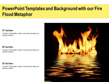 Powerpoint templates and background with our fire flood metaphor