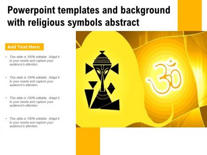Powerpoint templates and background with religious symbols abstract