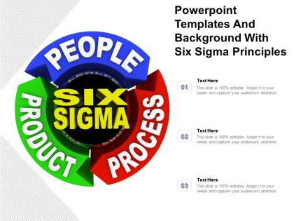 Powerpoint templates and background with six sigma principles