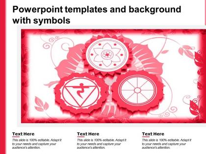Powerpoint templates and background with symbols
