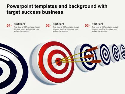 Powerpoint templates and background with target success business