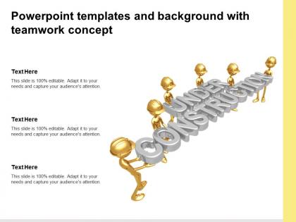 Powerpoint templates and background with teamwork concept