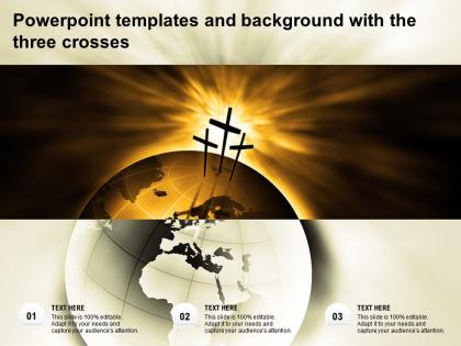 Powerpoint templates and background with the three crosses