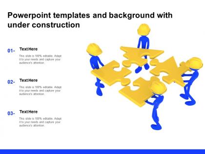 Powerpoint templates and background with under construction