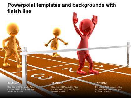 Powerpoint templates and backgrounds with finish line