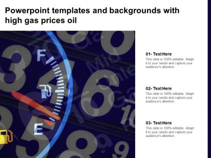 Powerpoint templates and backgrounds with high gas prices oil