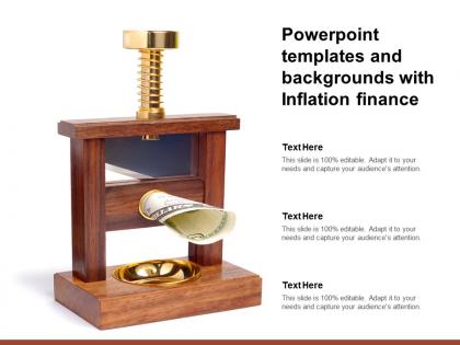 Powerpoint templates and backgrounds with inflation finance