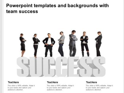 Powerpoint templates and backgrounds with team success
