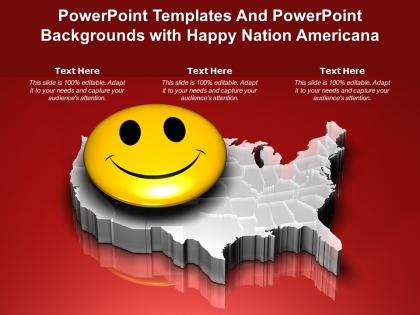 Powerpoint templates and powerpoint backgrounds with happy nation americana